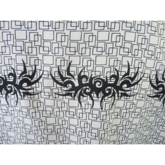 FOCUS vintage Men shirt L CLUB/DISCO s/s camp pit to pit 24" geometric tribal - Picture 6 of 8